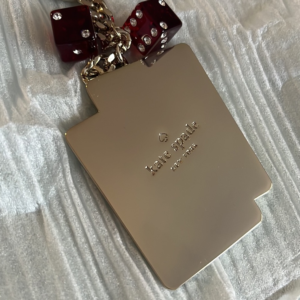 Kate Spade Metal Cards Key Fob - Picture 5 of 7
